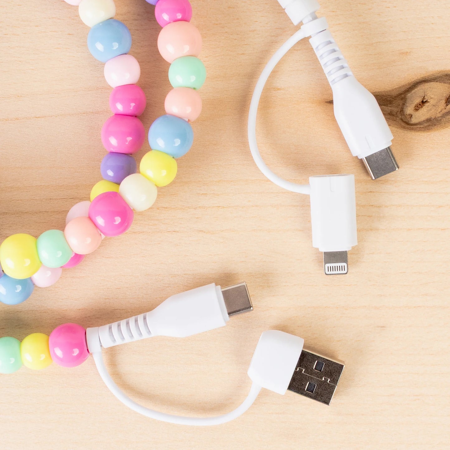 4-in-1 Beaded Charging Cable - Multi
