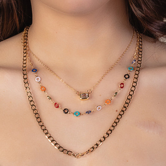 Dainty Chain Necklace - Multi