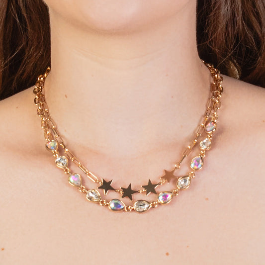 Crystal Necklace - Clear