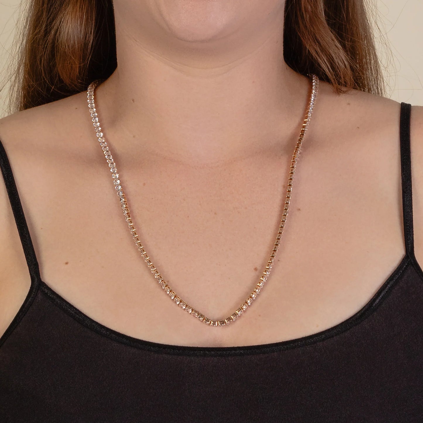 Crystal Necklace - Gold
