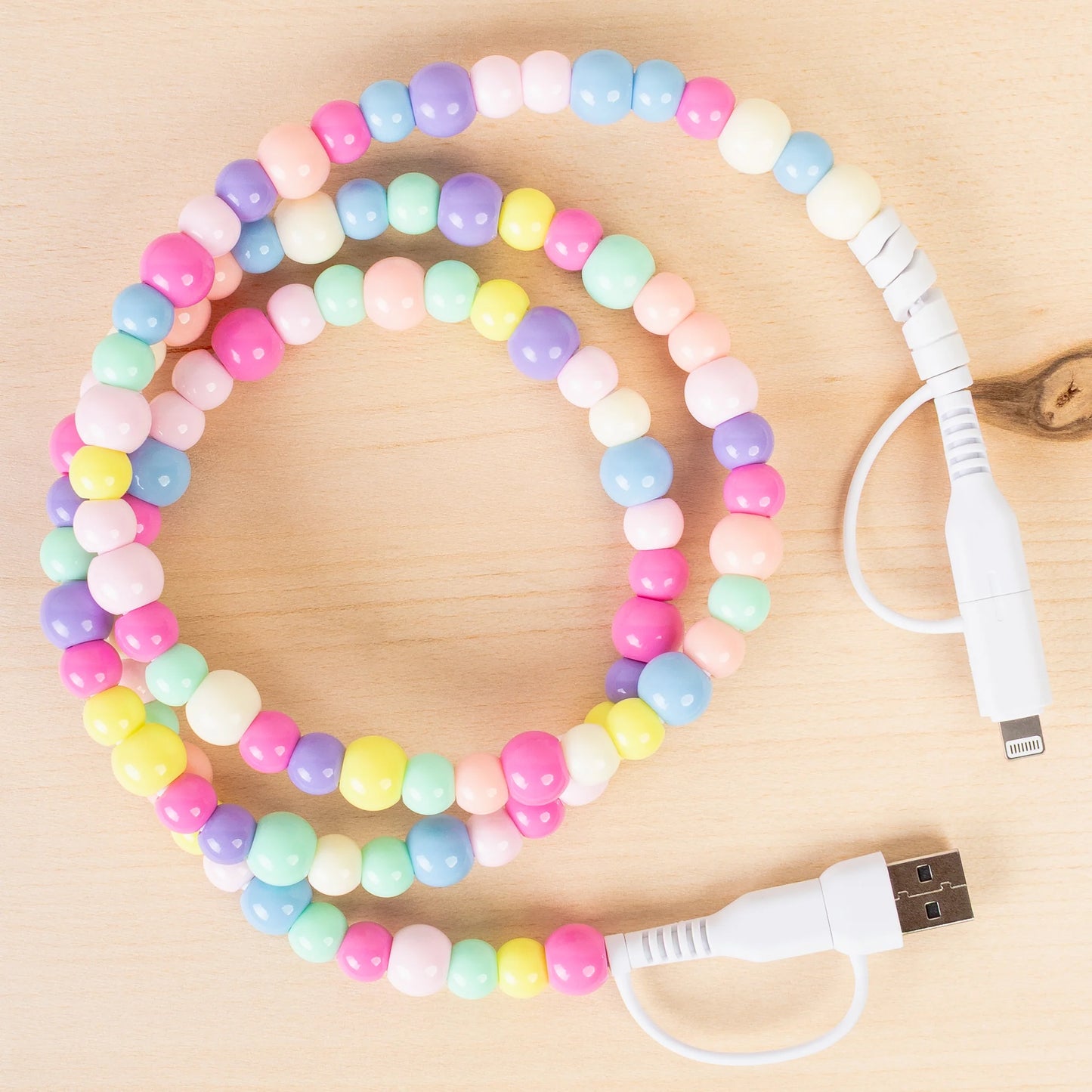 4-in-1 Beaded Charging Cable - Multi